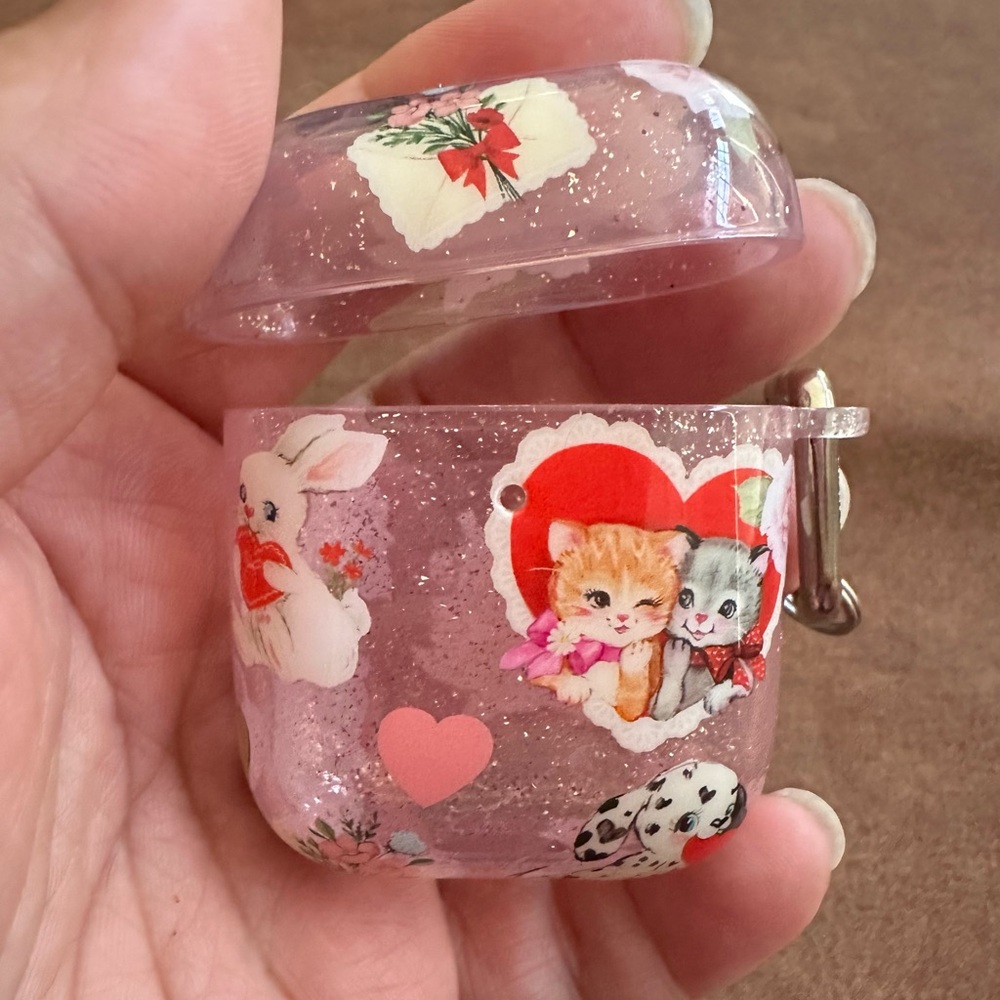 Velvet Caviar Love Letter Glitter AirPod Case